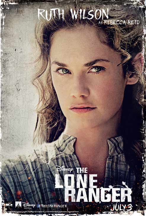 Ruth Wilson appears in an official poster for Walt Disney's 2013 movie 'The Lone Ranger.'