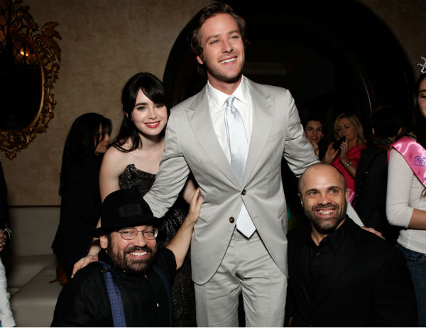 Lily Collins and actor Armie Hammer Armie Hammer...