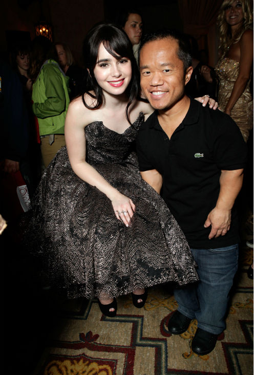 Lily Collins and Ronald Lee Clark attend the...
