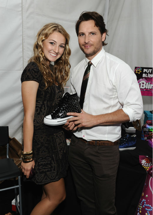 'Twilight' star Peter Facinelli and a guest appear at Backstage Creations' Celebrity Retreat at the 2012 Teen Choice at the Gibson Amphitheatre in Universal City, California, near Los Angeles on July 22, 2012.