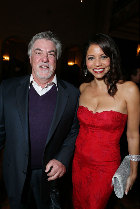 Bruce McGill and Gloria Reuben attend the world...