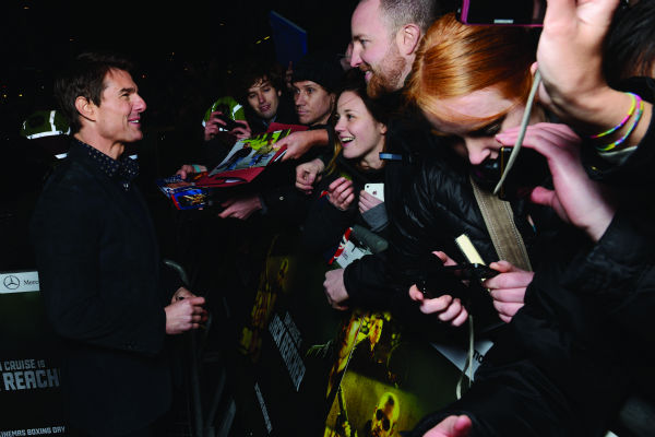 Tom Cruise attends the world premiere of 'Jack...