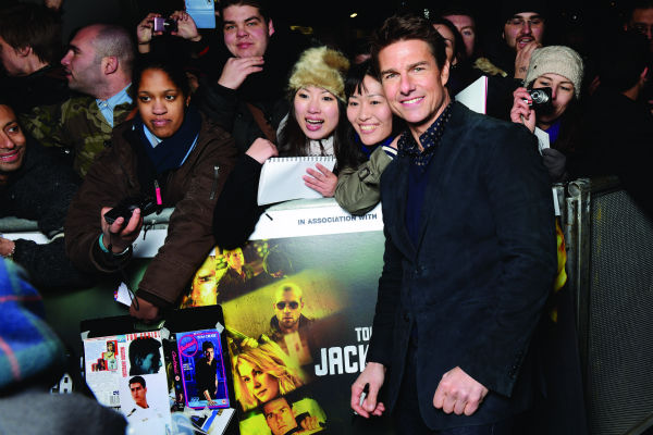 Tom Cruise attends the world premiere of 'Jack...