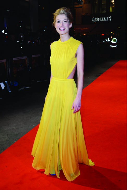 Rosamund Pike attends the world premiere of...
