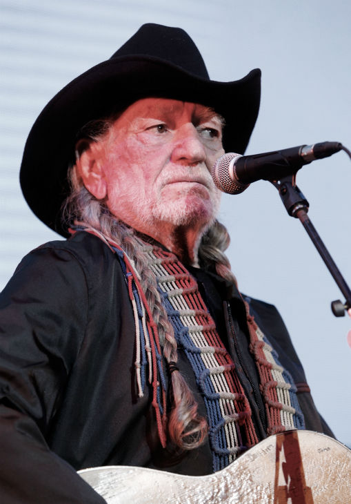 Willie Nelson performs onstage during Global Green USA's 10th annual Pre-Oscars Party at the Avalon club in Hollywood, California on Feb. 20, 2013.