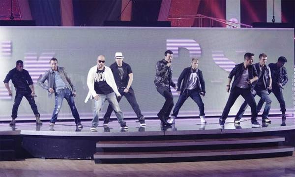 Special musical guests included pop icons New Kids On the Block and Back Street Boys, who performed a two-song medley of their hit songs 'Step by Step' and 'I Want It That Way.' The singers were accompanied by Anna Trebunskaya and Peta Murgatroyd.