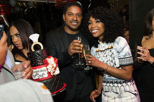 Brandy hosts a New Year's Eve party at the LAVO...