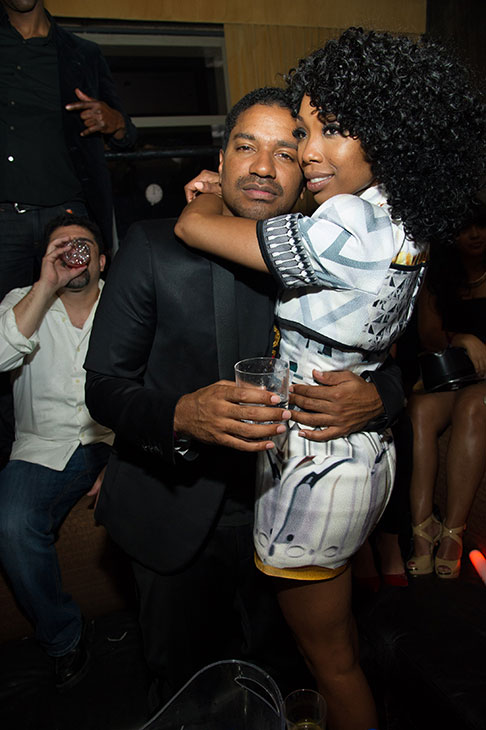 Brandy hosts a New Year's Eve party at the LAVO...