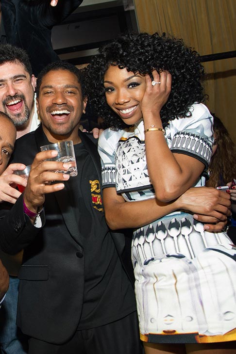 Brandy hosts a New Year's Eve party at the LAVO...
