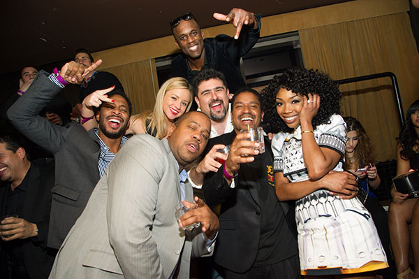 Brandy hosts a New Year's Eve party at the LAVO...