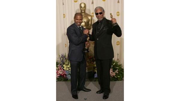 Academy Award winners Jamie Foxx, Best Actor in a Leading Role and Morgan Freeman, Best Actor in a Supporting Role.