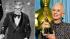 Left, George Burns gives his acceptance speech...