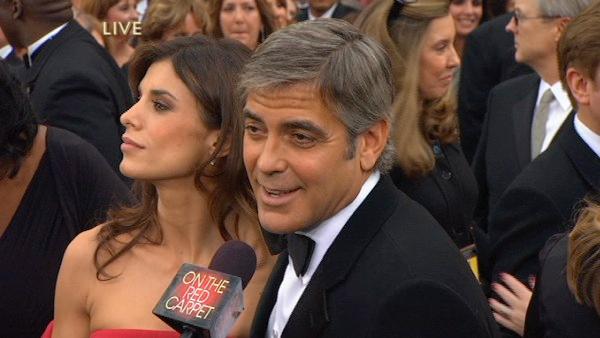 Best Actor nominee George Clooney walks the red carpet before the 82nd Academy Awards. - Provided courtesy of KABC Best Actor nominee George Clooney walks the red carpet before the 82nd Academy Awards. - Provided courtesy of KABC