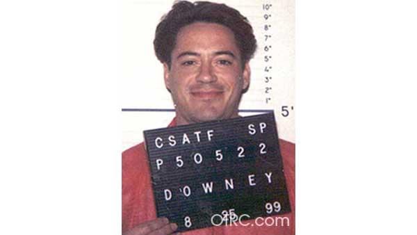Robert Downey Jr.  arrest photo