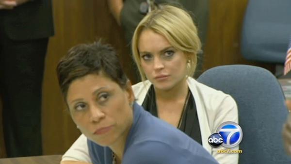 Lindsay Lohan at a hearing at the Beverly Hills Courthouse in Beverly Hills, Calif., Friday, Sept. 24, 2010. - Provided courtesy of KABC Lindsay Lohan at a hearing at the Beverly Hills Courthouse in Beverly Hills, Calif., Friday, Sept. 24, 2010. - Provided courtesy of KABC