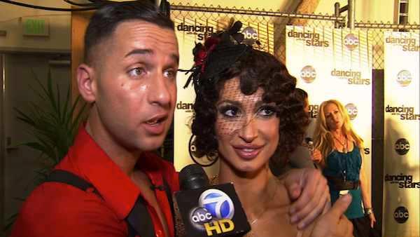Mike Sorrentino, Karina Smirnoff talk week 4 of Dancing With the Stars following their performance. - Provided courtesy of KABC