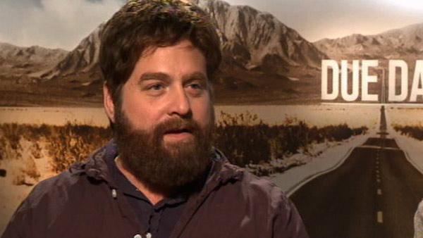 Zach Galifianakis speaks to OnTheRedcarpet.com in November 2010 about his new film Due Date with Robert Downey Jr. - Provided courtesy of KABC Zach Galifianakis speaks to OnTheRedcarpet.com in November 2010 about his new film Due Date with Robert Downey Jr. - Provided courtesy of KABC