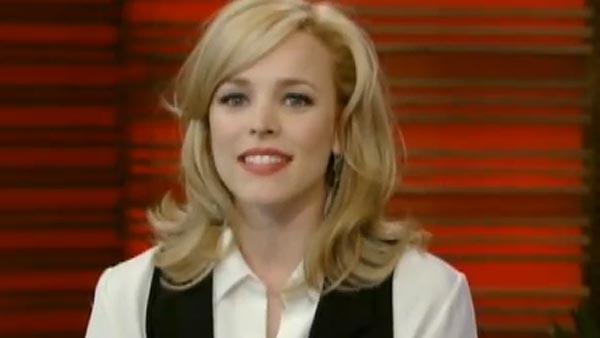 Rachel McAdams appears on Live With Regis and Kelly in November 2010. - Provided courtesy of ABC Rachel McAdams appears on Live With Regis and Kelly in November 2010. - Provided courtesy of ABC