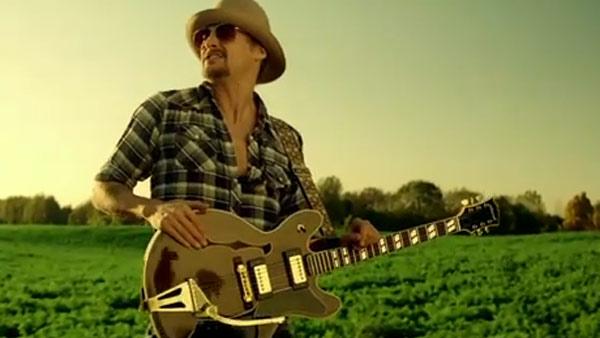 Kid Rock appears in his Born Free video. - Provided courtesy of WMG Kid Rock appears in his Born Free video. - Provided courtesy of WMG