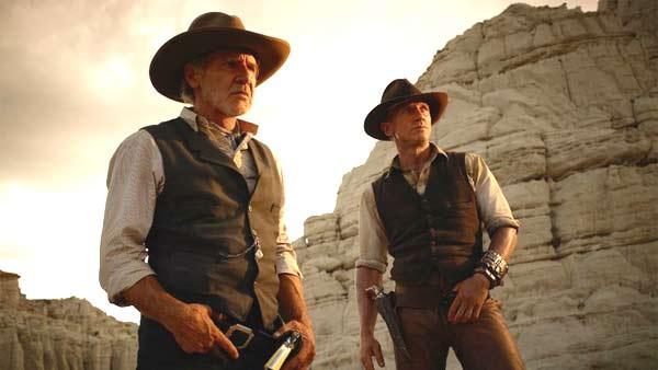 Harrison Ford and Daniel Craig in a scene from Cowboys and Aliens. - Provided courtesy of Dreamworks SKG Harrison Ford and Daniel Craig in a scene from Cowboys and Aliens. - Provided courtesy of Dreamworks SKG