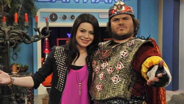 Jack Black and Miranda Cosgrove star in the iCarly TV movie iStart A Fan War, which airs Friday, Nov. 19, 2010. - Provided courtesy of Nickelodeon / Viacom International Jack Black and Miranda Cosgrove star in the iCarly TV movie iStart A Fan War, which airs Friday, Nov. 19, 2010. - Provided courtesy of Nickelodeon / Viacom International