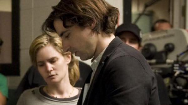 Jennifer Jason Leigh and Noah Baumbach appear behind the scenes of the film Greenberg. - Provided courtesy of Scott Rudin Productions / Universal Pictures Jennifer Jason Leigh and Noah Baumbach appear behind the scenes of the film Greenberg. - Provided courtesy of Scott Rudin Productions / Universal Pictures