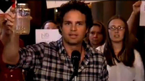 Mark Ruffalo speaks out against hydraulic fracturing at the New York State Senate in Albany, New York on July 20, 2010. - Provided courtesy of NY State Senate Mark Ruffalo speaks out against hydraulic fracturing at the New York State Senate in Albany, New York on July 20, 2010. - Provided courtesy of NY State Senate