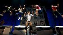 Reeve Carney and the Ensemble rehearsing for the new Spider-Man musical in 2010. - Provided courtesy of Jacob Cohl / facebook.com/TurnOffTheDark
