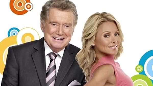 Kelly Ripa and Regis Philbin appear in a promotional 2010 photo for their morning talk show Live With Regis and Kelly. - Provided courtesy of ABC Kelly Ripa and Regis Philbin appear in a promotional 2010 photo for their morning talk show Live With Regis and Kelly. - Provided courtesy of ABC