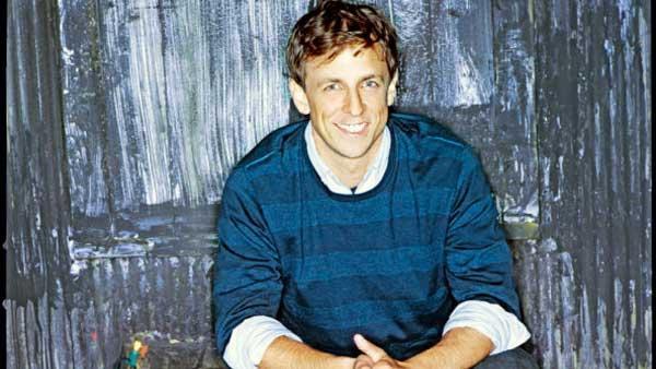 Seth Meyers in a 2007 promotional photo of him on the Saturday Night Live set. - Provided courtesy of NBC Universal / Mary Ellen Matthews Seth Meyers in a 2007 promotional photo of him on the Saturday Night Live set. - Provided courtesy of NBC Universal / Mary Ellen Matthews