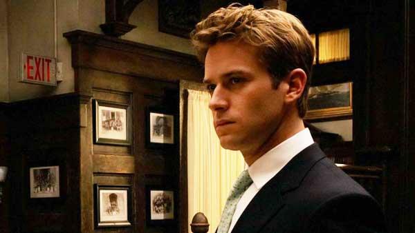 Armie Hammer in a production still from the 2010 film The Social Network. - Provided courtesy of Columbia TriStar / Merrick Morton Armie Hammer in a production still from the 2010 film The Social Network. - Provided courtesy of Columbia TriStar / Merrick Morton