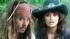 Captain Jack Sparrow (Johnny Depp) and Angelica (Penelope Cruz, not pictured) make their watery way through the jungle in search of the Fountain of Youth. - Provided courtesy of Peter Mountain / Disney Enterprises