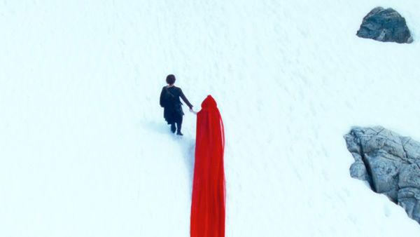 A scene from the 2011  film, 'Red Riding Hood'.