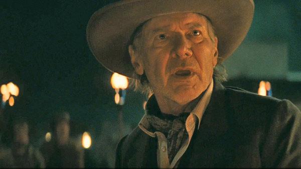 Harrison Ford as 'Col. Woodrow Dolarhyde' in a scene from the 2011  film, 'Cowboys & Aliens'.