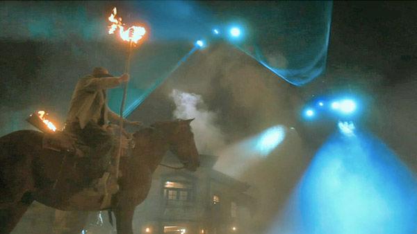 A scene from the 2011  film, 'Cowboys & Aliens'.