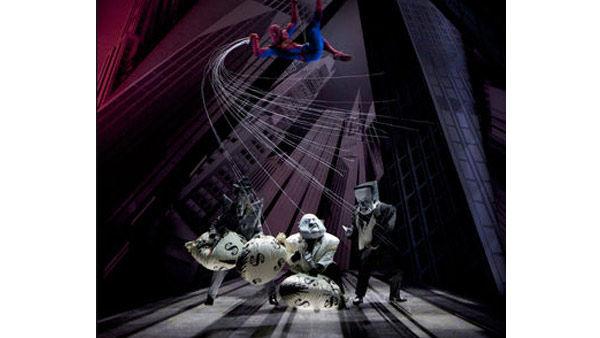 A scene from 'Spider-Man: Turn off the Dark', the Broadway musical.