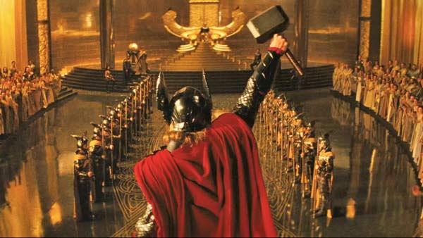 Chris Hemsworth as 'Thor' in a scene from the 2011  film, 'Thor'.