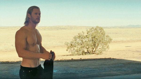 Chris Hemsworth as 'Thor' in a scene from the 2011  film, 'Thor'.