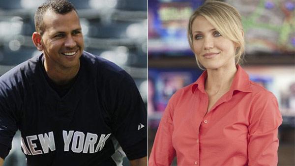 New York Yankees third baseman Alex Rodriguez jokes around during practice for Game 6 of the American League Championship Series on Oct. 21, 2010, in Arlington, Texas. / Cameron Diaz in a scene from the 2010 movie The Green Hornet. - Provided courtesy of AP Photo / Tony Gutierrez / Sony Pictures