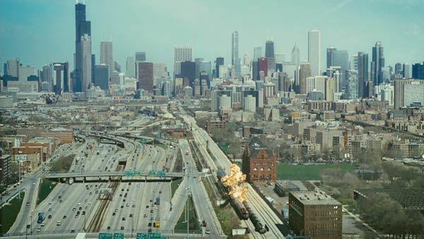 A scene from the 2011  film, 'Source Code.'