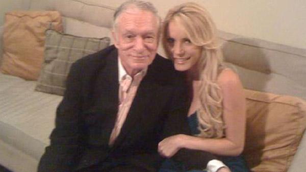 Hugh Hefner and Crystal Harris appear in a photo posted on his Twitter page in June 2010. - Provided courtesy of yfrog.com/n9exxj Hugh Hefner and Crystal Harris appear in a photo posted on his Twitter page in June 2010. - Provided courtesy of yfrog.com/n9exxj