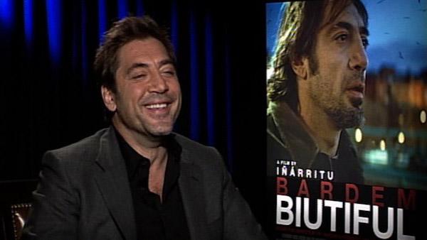 Javier Bardem speaks to OnTheRedCarpet.com in December 2010 about his movie, Biutiful.