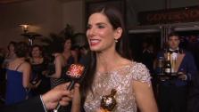 After winning her Best Actress Oscar Sandra Bullock stopped to talk with George Pennacchio at the Governors Ball. - Provided courtesy of KABC