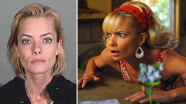 Jaime Pressly appears in a mug shot taken on Jan. 5, 2011 after her arrest on suspicion of DUI in Santa Monica, California. / Jaime Pressly appears in a scene from the comedy series, My Name is Earl. - Provided courtesy of Santa Monica Police Department / NBC Jaime Pressly appears in a mug shot taken on Jan. 5, 2011 after her arrest on suspicion of DUI in Santa Monica, California. / Jaime Pressly appears in a scene from the comedy series, My Name is Earl. - Provided courtesy of Santa Monica Police Department / NBC