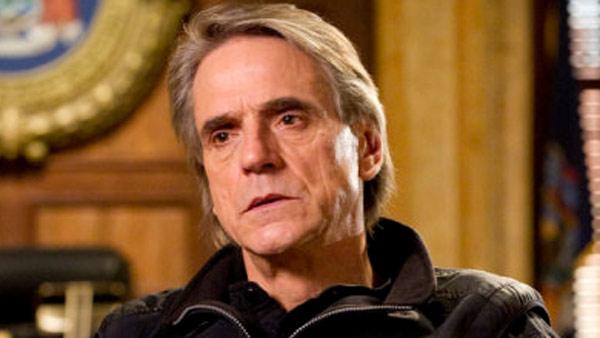 Jeremy Irons appears in a scene from Law and Order: Special Victims Unit on an episode airing on Wednesday, Jan. 12, 2011.
