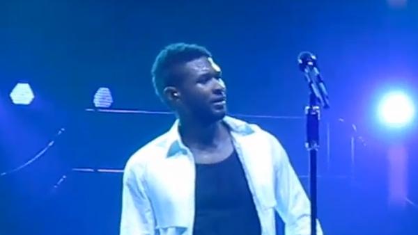 Usher appears ill at a concert in Berlins O2 Arena on January 13, 2011. - Provided courtesy of youtube.com/user/onlyoneberlin Usher appears ill at a concert in Berlins O2 Arena on January 13, 2011. - Provided courtesy of youtube.com/user/onlyoneberlin