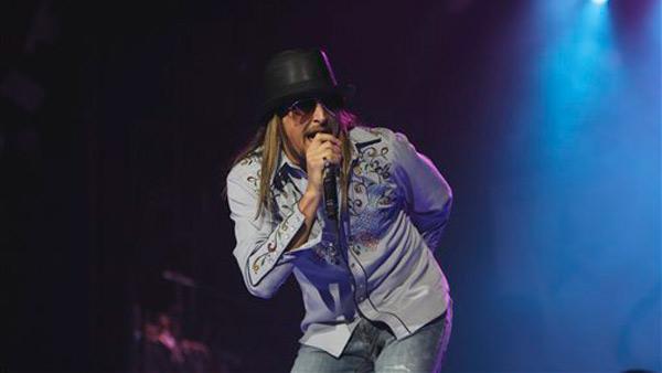 Kid Rock performs at Ford Field in Detroit, Saturday, Jan. 15, 2011. - Provided courtesy of AP / Carlos Osorio Kid Rock performs at Ford Field in Detroit, Saturday, Jan. 15, 2011. - Provided courtesy of AP / Carlos Osorio