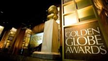 The Golden Globe awards logo and statuette. - Provided courtesy of facebook.com/GoldenGlobes