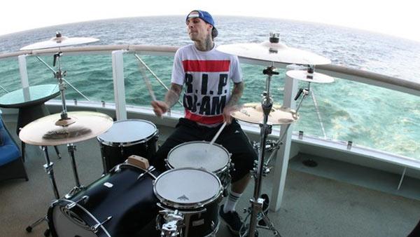 Travis Barker appears in a 2010 photo posted on his Twitter page. - Provided courtesy of twitpic.com/photos/travisbarker Travis Barker appears in a 2010 photo posted on his Twitter page. - Provided courtesy of twitpic.com/photos/travisbarker