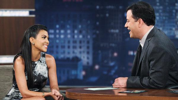 Kourtney Kardashian appears on a January 20, 2011 episode of Jimmy Kimmel Live - Provided courtesy of ABC / Adam Larkey